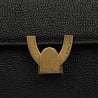 Damentasche Schultertasche 032g schwarz Kaviar