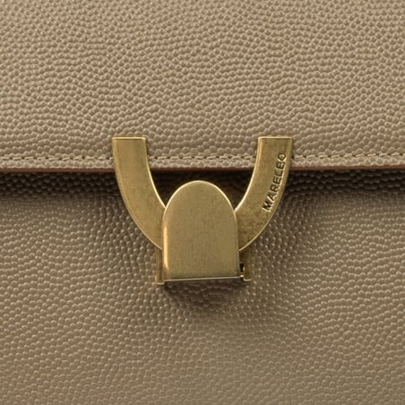 Damentasche Schultertasche 032g Etoupe Caviar