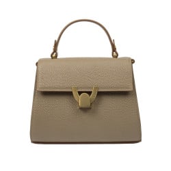 Damentasche Schultertasche 032g Etoupe Caviar