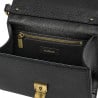 Damentasche Schultertasche 032g schwarz Kaviar