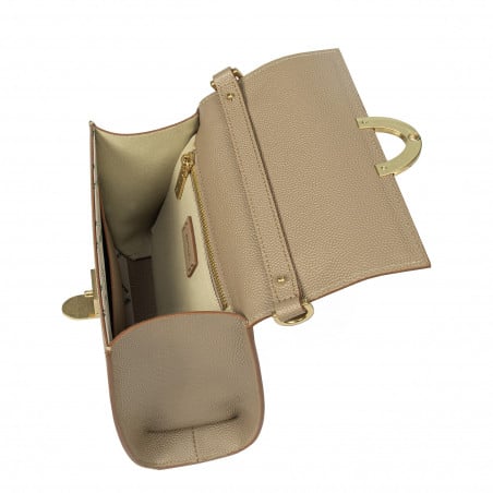 Damentasche Schultertasche 032g Etoupe Caviar