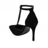 Elegante Damenschuhe 1323 schwarzer Velours