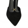 Elegante Damenschuhe 1323 schwarzer Velours