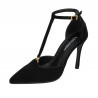 Elegante Damenschuhe 1323 schwarzer Velours