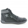 Damenstiefel 3274 schwarz+grau