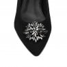 Damen Ballerinas 1313 schwarz Velours