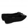 Damen Ballerinas 1313 schwarz Velours