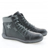 Damenstiefel 3274 schwarz+grau