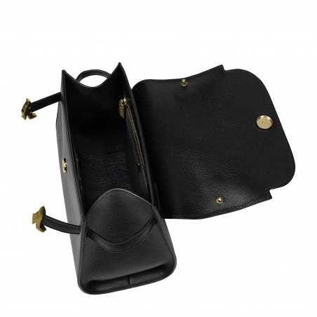 Damentasche Schultertasche 033g schwarz