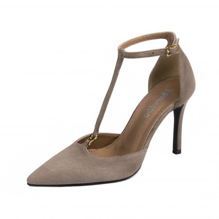 Damen Elegante Schuhe 1323 Veloursand
