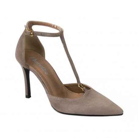 Damen Elegante Schuhe 1323 Veloursand