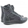 Damenstiefeletten 3275 in Schwarz kombiniert
