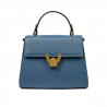 Damentasche Schultertasche 032g blau Kaviar