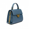 Damentasche Schultertasche 032g blau Kaviar