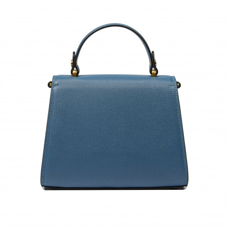 Damentasche Schultertasche 032g blau Kaviar