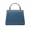 Damentasche Schultertasche 032g blau Kaviar
