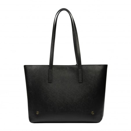 Damentasche Schultertasche 034g schwarz Safiano