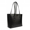 Damentasche Schultertasche 034g schwarz Safiano