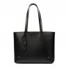 Damentasche Schultertasche 034g schwarz Safiano
