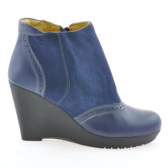 Damenstiefel 3268 Indigo Velours kombiniert Damenstiefel 3268 Indigo Velours kombiniert