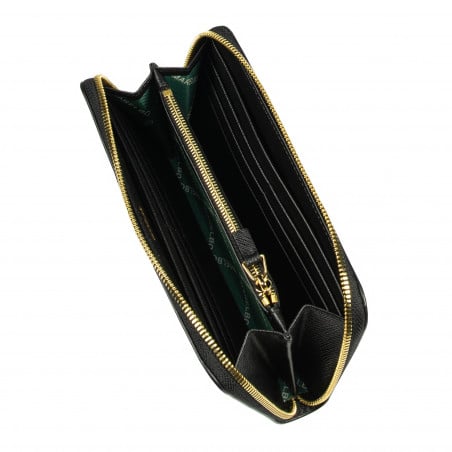 Damen-Geldbörse 201g schwarz Safiano