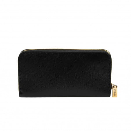 Damen-Geldbörse 201g schwarz Safiano