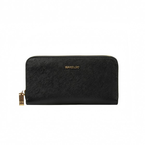 Damen-Geldbörse 201g schwarz Safiano