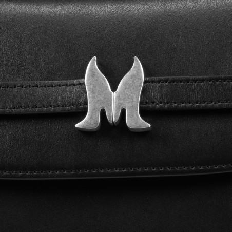 Damen Schultertasche 033g 01 Black Box