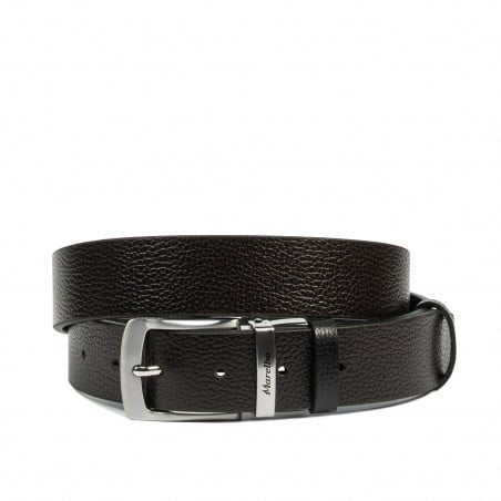 Herrengürtel 71b zweifarbig biz schwarz+biz braun