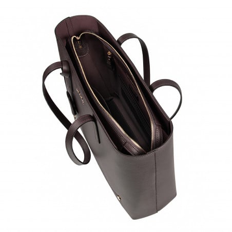Damen-Schultertasche 034g Dunkelbraun