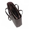 Damen-Schultertasche 034g Dunkelbraun