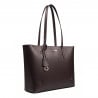 Damen-Schultertasche 034g Dunkelbraun