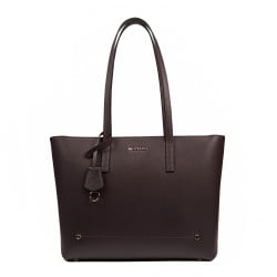 Damen-Schultertasche 034g Dunkelbraun