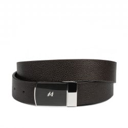 Herrengürtel 62b zweifarbig biz schwarz+biz braun