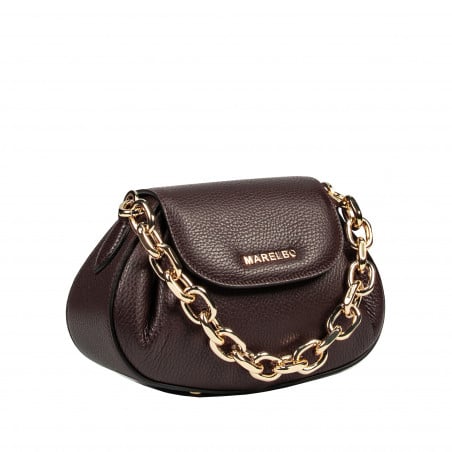 Damentasche Schultertasche 027g dunkle Schokolade