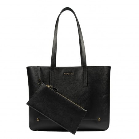 Damentasche Umhängetasche 030g schwarz Safiano