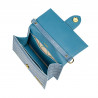 Damentasche Schultertasche 028g Croco Blau