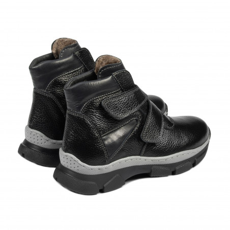 Kinderstiefel 3024-1 schwarz kombiniert