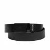 Herren-Gürtel 62b zweifarbig biz schwarz+schwarz matt