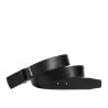 Herren-Gürtel 62b zweifarbig biz schwarz+schwarz matt