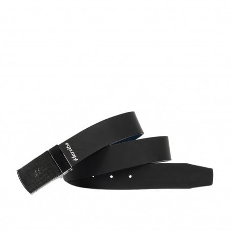 Herrengürtel 62b zweifarbig biz blau+schwarz matt