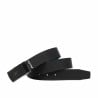 Herrengürtel 62b zweifarbig biz blau+schwarz matt