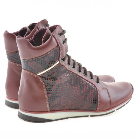 Damenstiefel 3275 bordeaux kombiniert