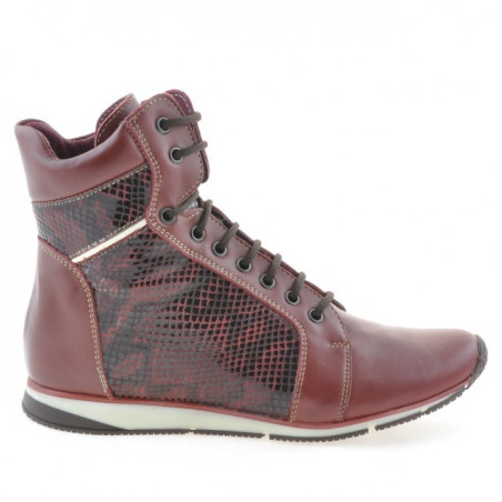 Damenstiefel 3275 bordeaux kombiniert