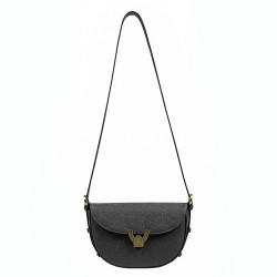 Schultertasche Damen 035g Schwarz kombiniert