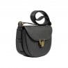 Schultertasche Damen 035g Schwarz kombiniert