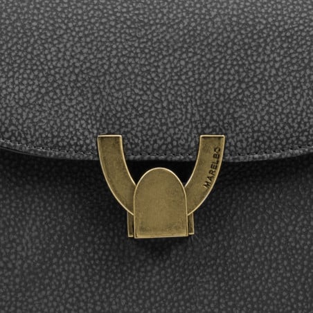 Schultertasche Damen 035g Schwarz kombiniert