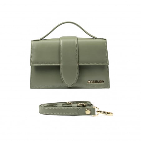 Damentasche Schultertasche 028g Armeegrün