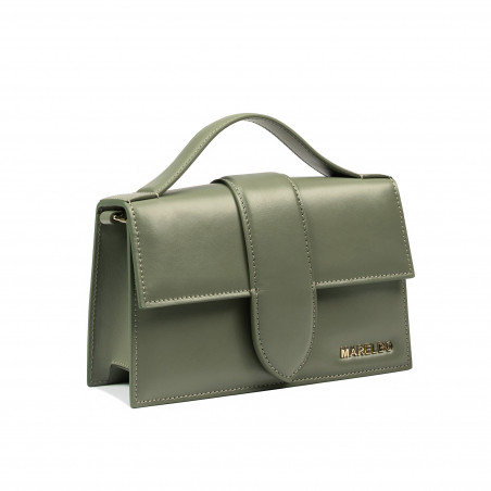 Damentasche Schultertasche 028g Armeegrün
