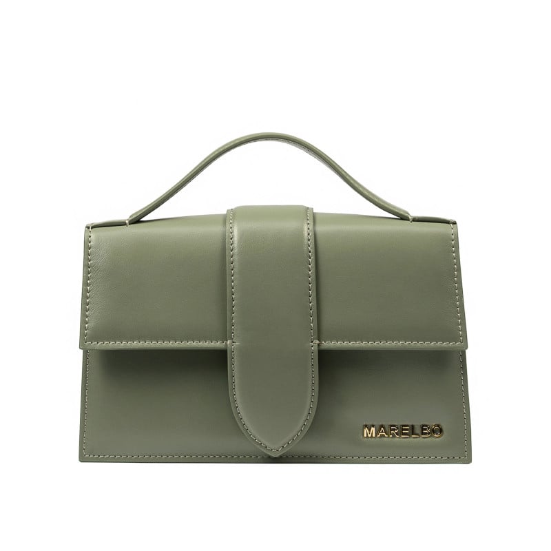 Damentasche Schultertasche 028g Armeegrün